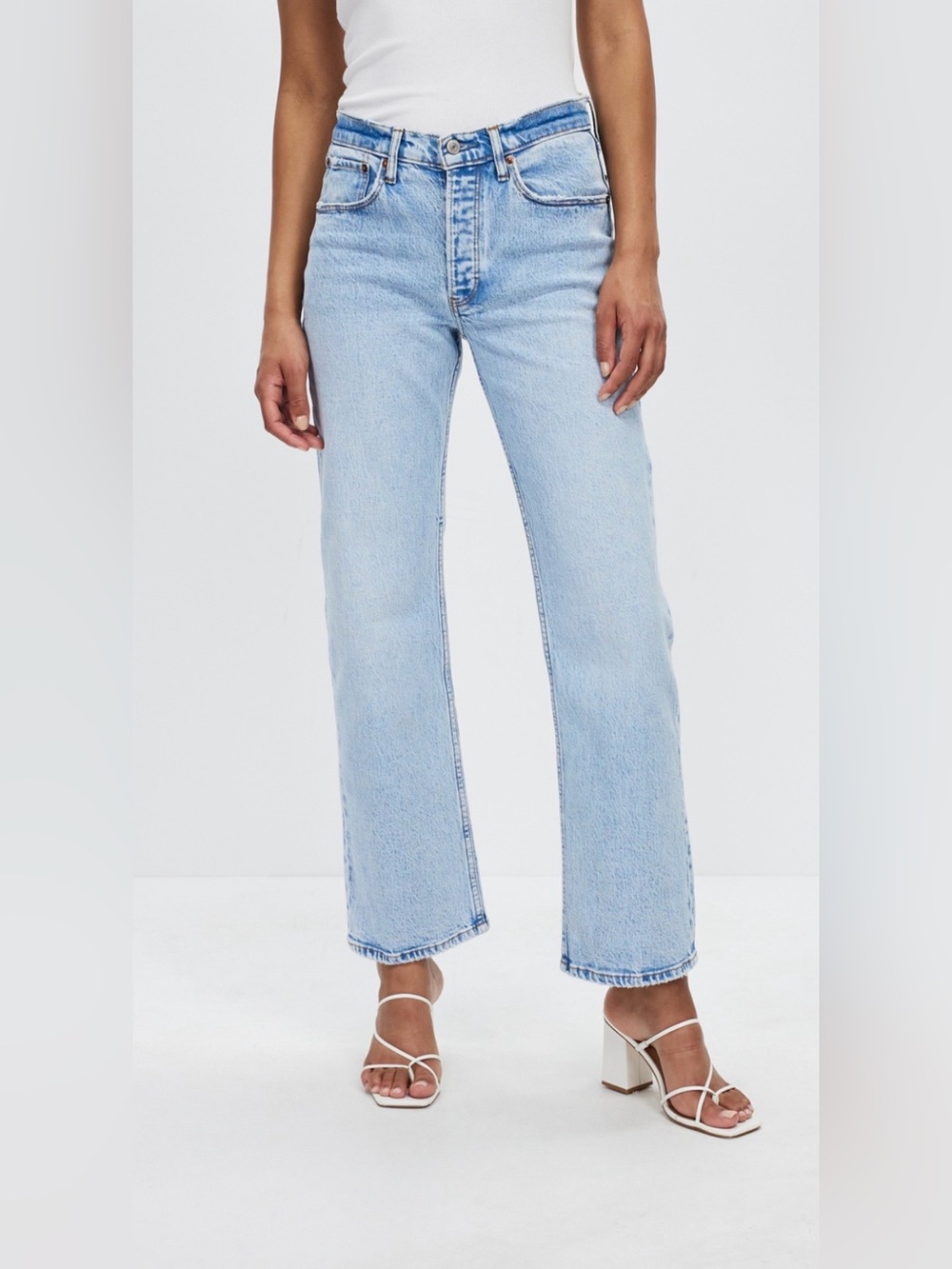 Abercrombie & Fitch 90s Baggy Jeans Low Rise Light Blue